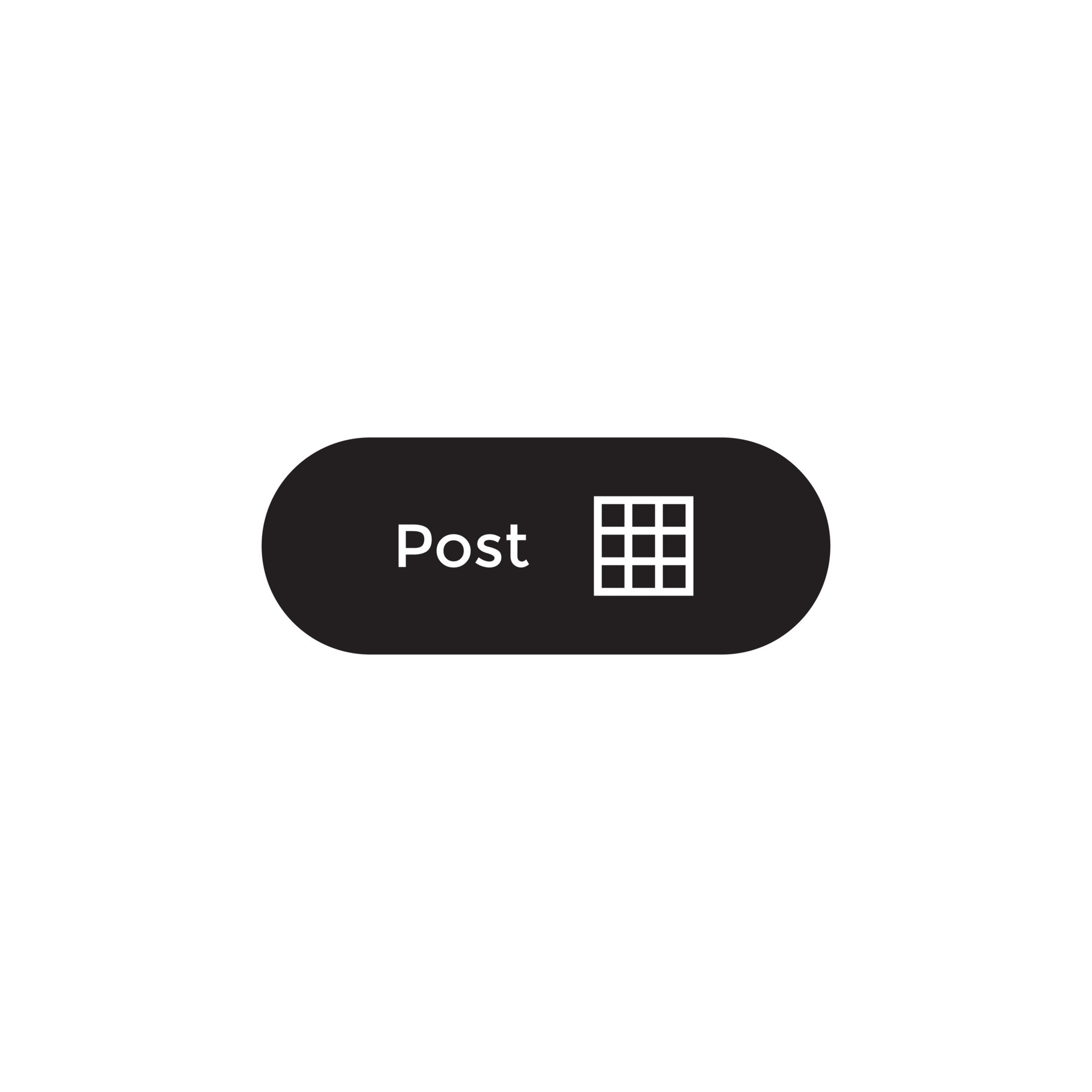 Post button icon vector. Social media element 7522940 Vector Art at