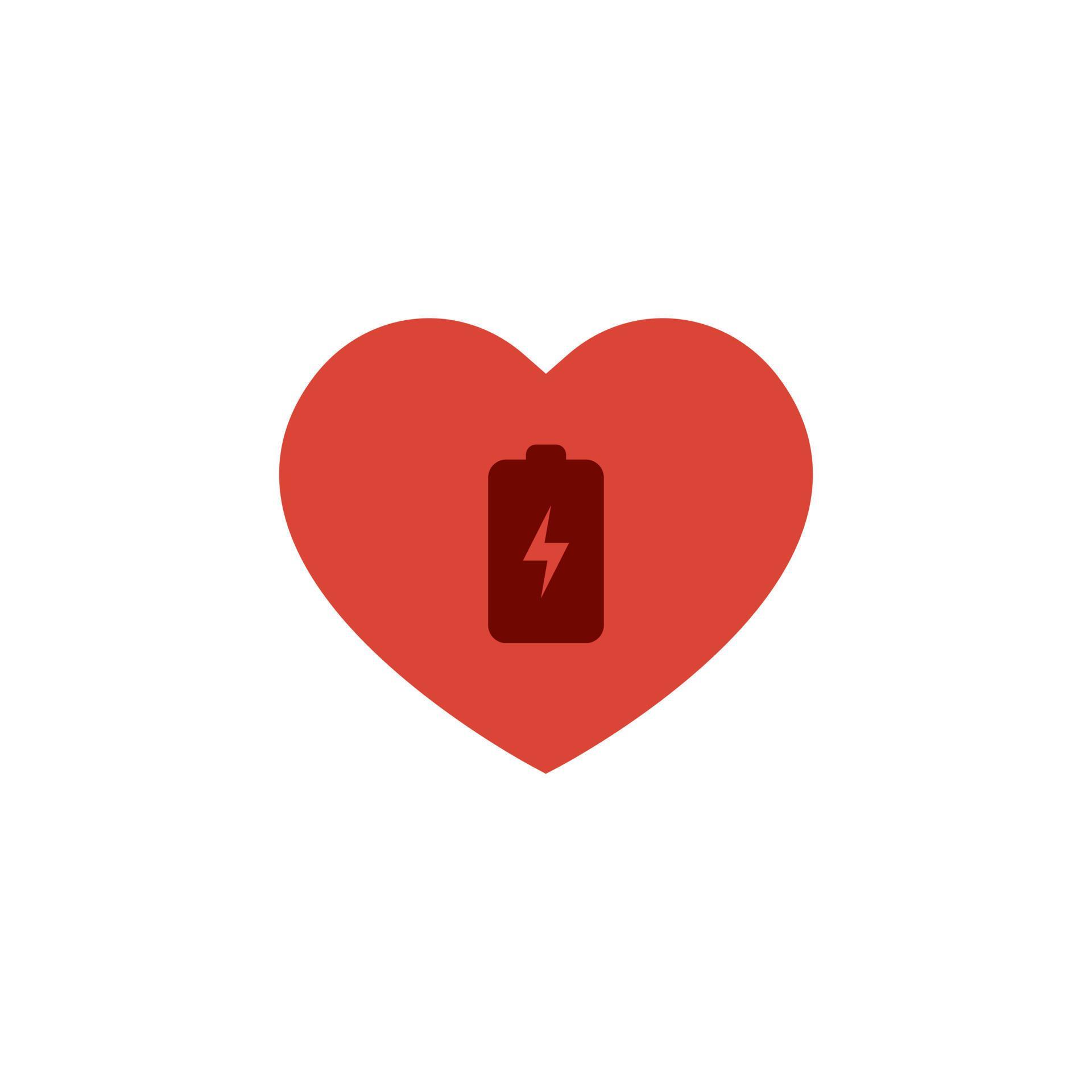 Battery Charging Icon in Love Shape. Battery Health Sign Symbol 7522964 ...