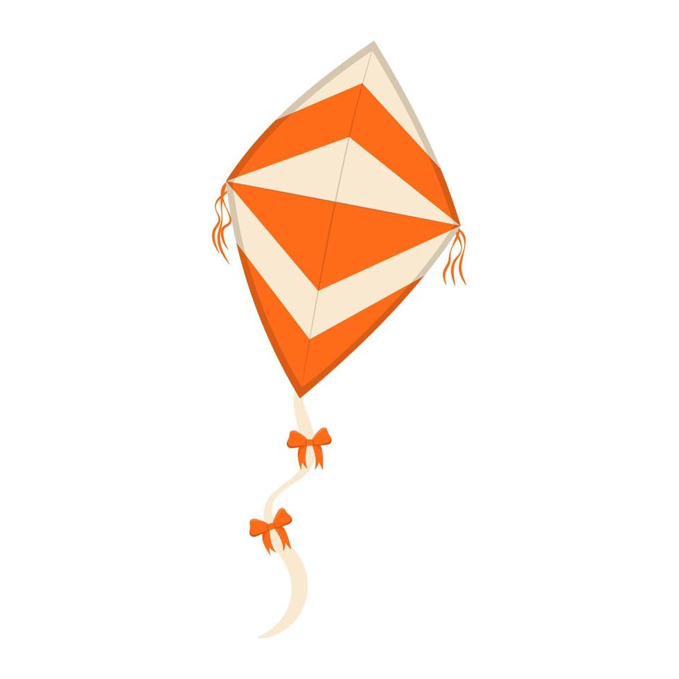 Flying wind kite. Makar Sankranti festival. Illustration wind kite game. vector