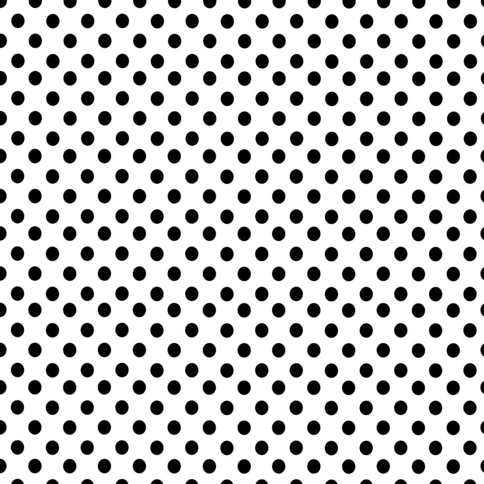 Black circle simple pattern , Easy dot pattern , black and white background. vector