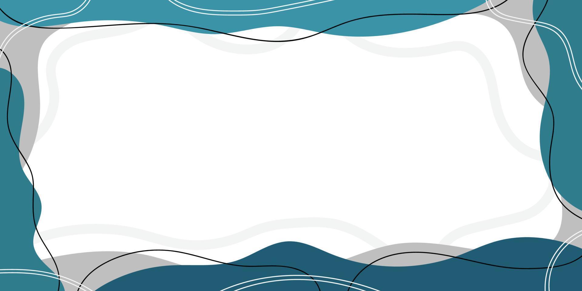 Simple Abstract Hand Drawn Banner Background, Frame Vector