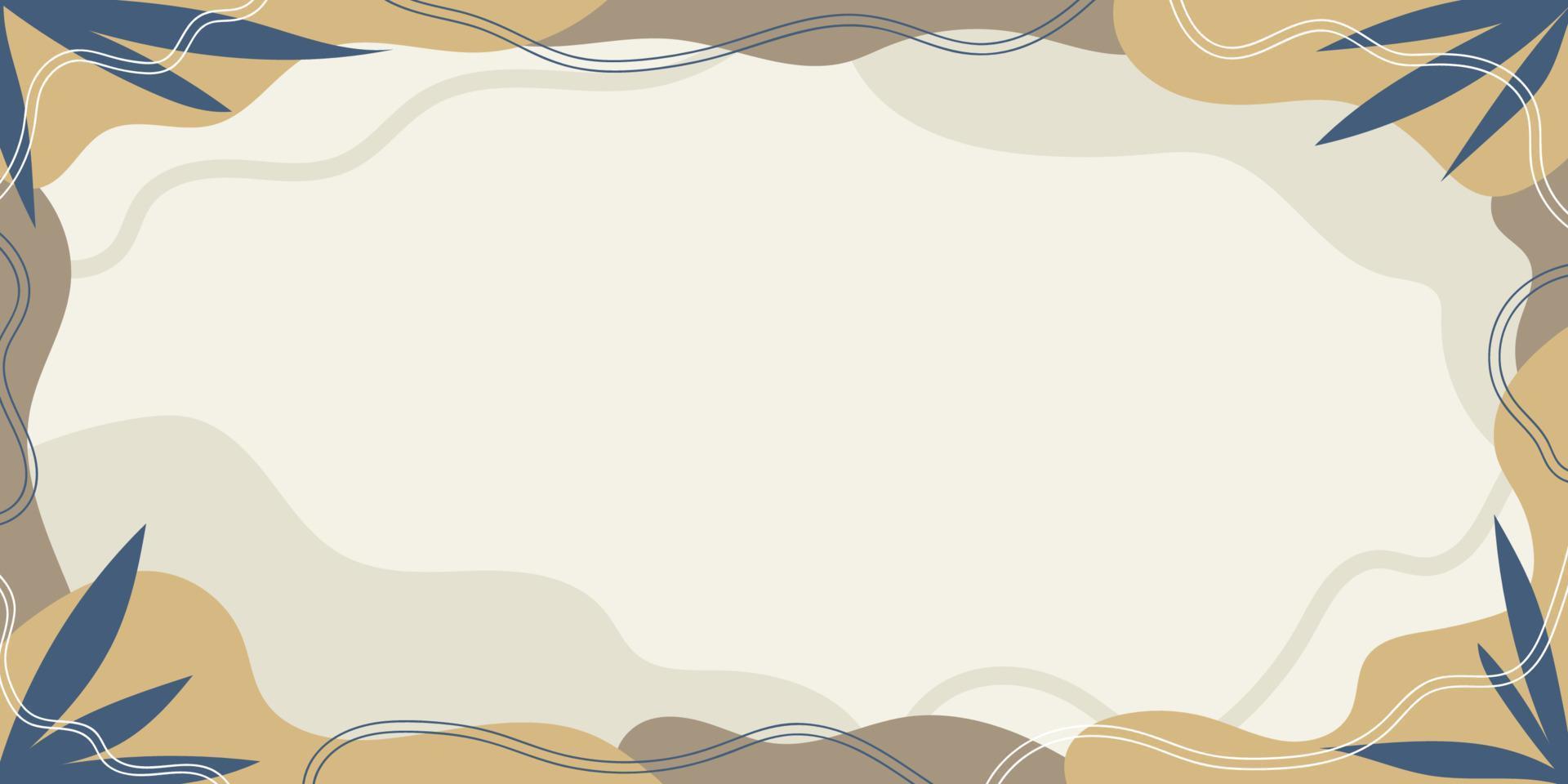 Fondo de banner floral elegante, vector de marco