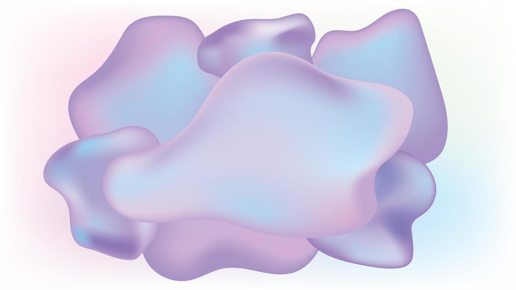 burbuja holográfica pastel hoja fondo gota vector