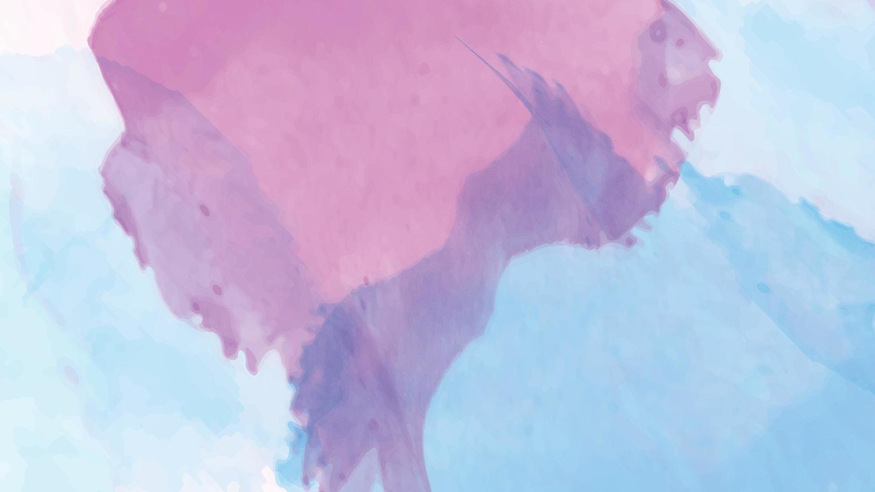 Abstract modern watercolor splashing background vector