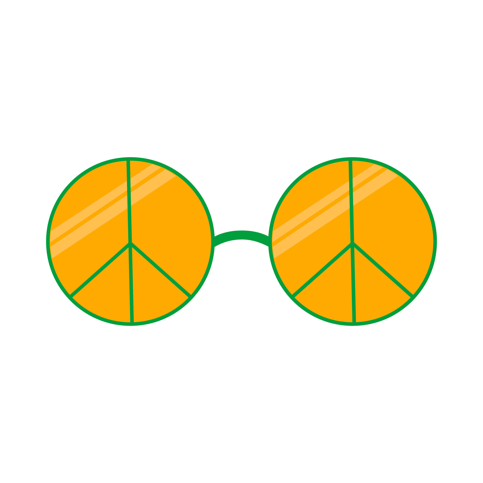 Hippie Glasses Png Clipart Free Download - Colourful Sunglasses