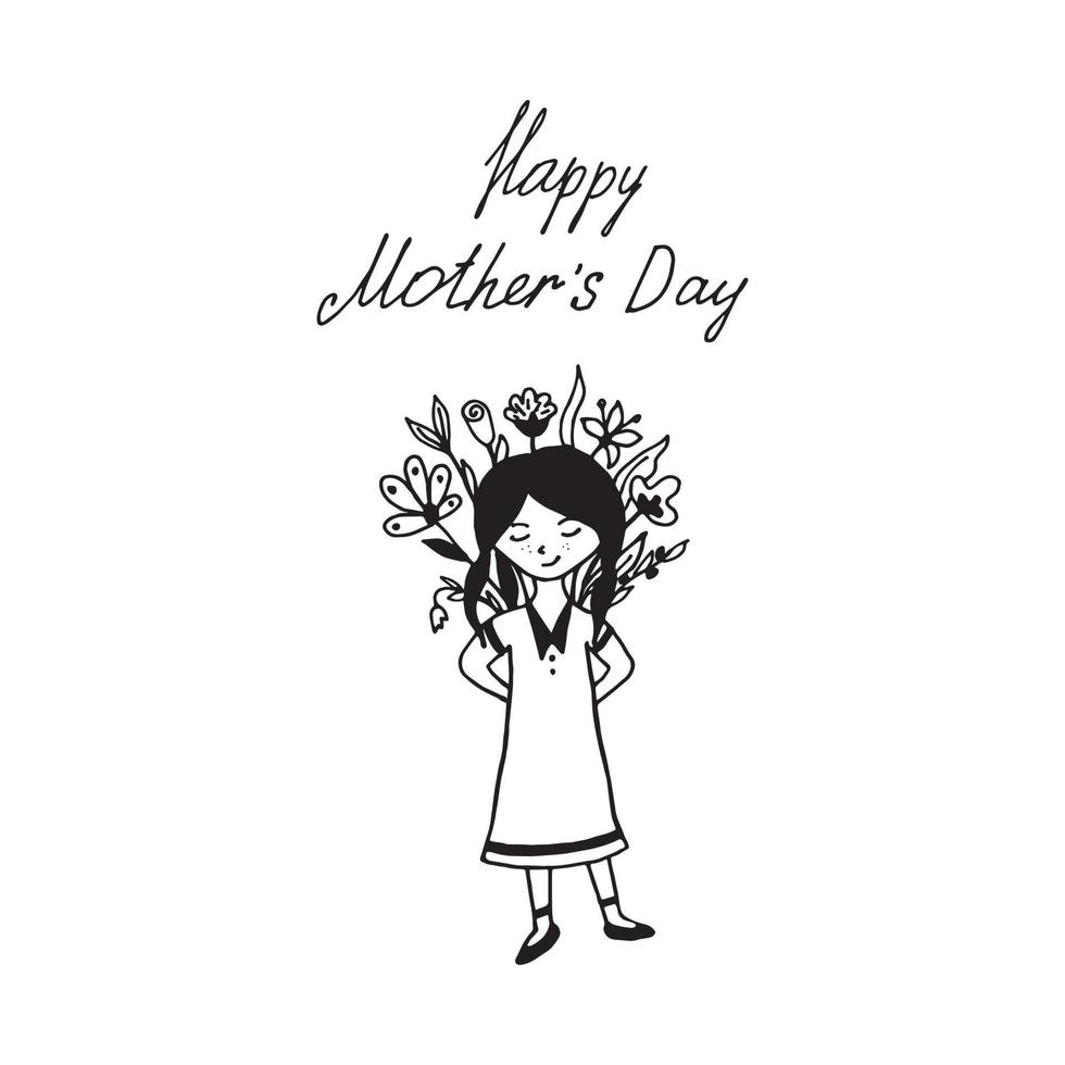 vector illustration for mother's day