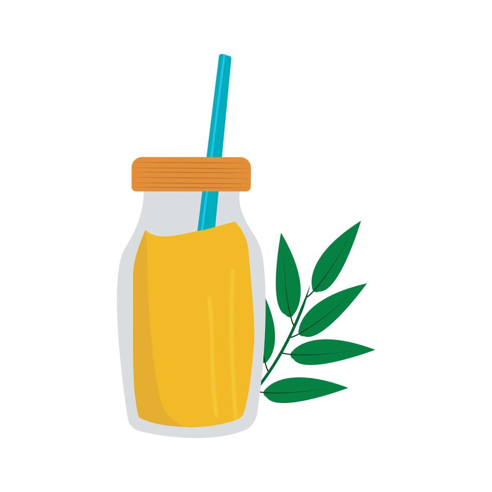 vector illustration of orange juice