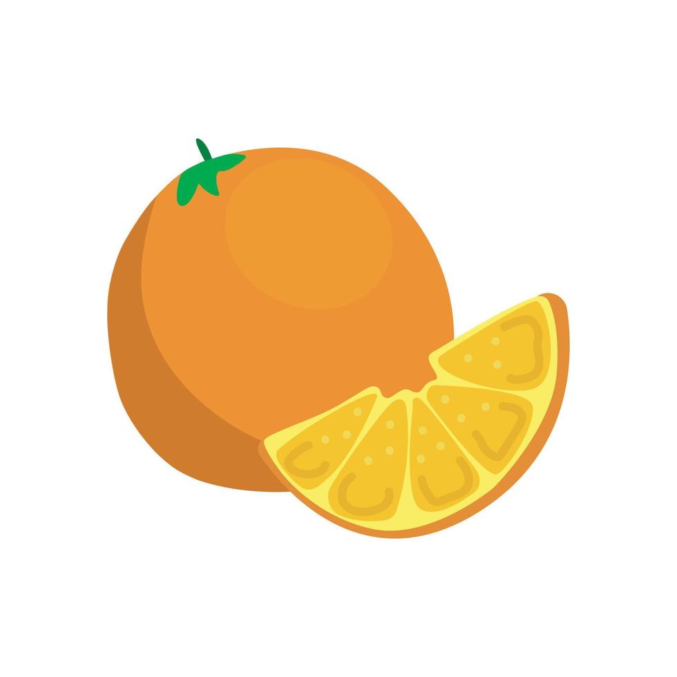 vector illustration of Orange