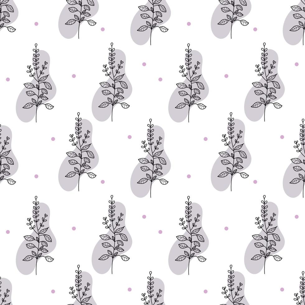 Vector illustration Basil pattern