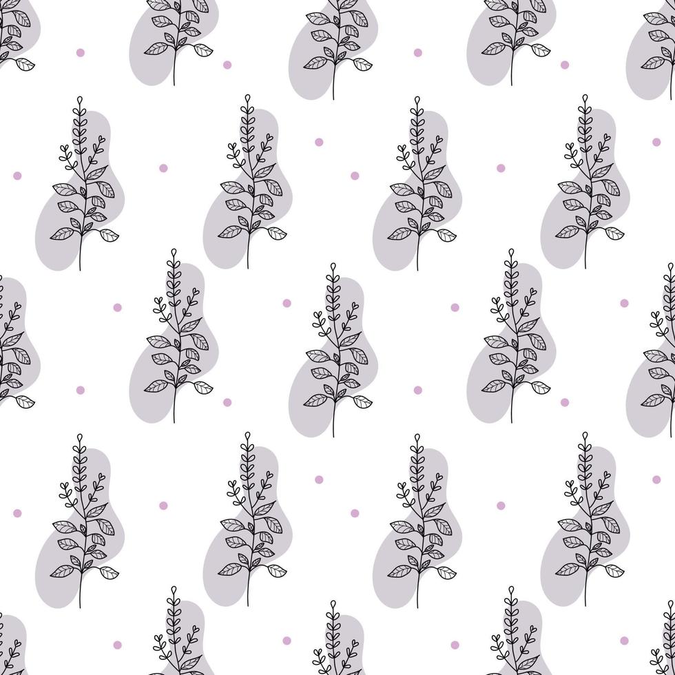 Vector illustration Basil pattern