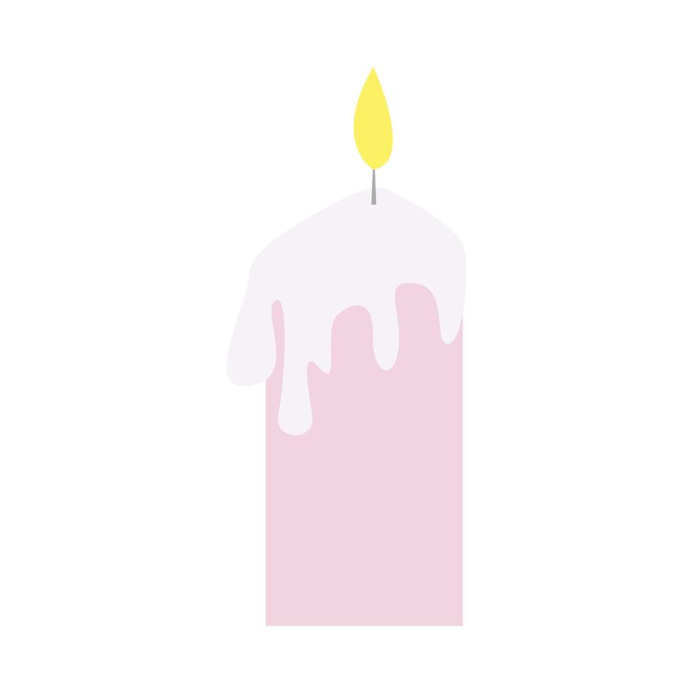 vector illustration of candle