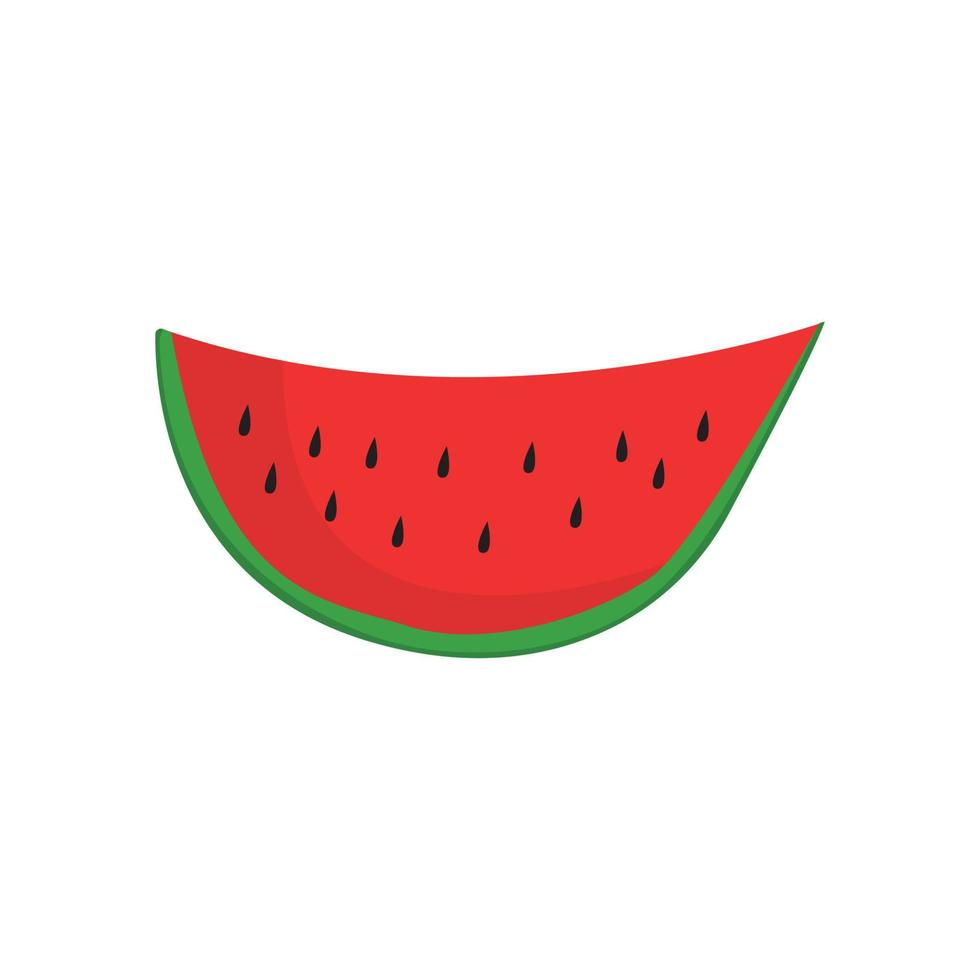 slice of watermelon vector