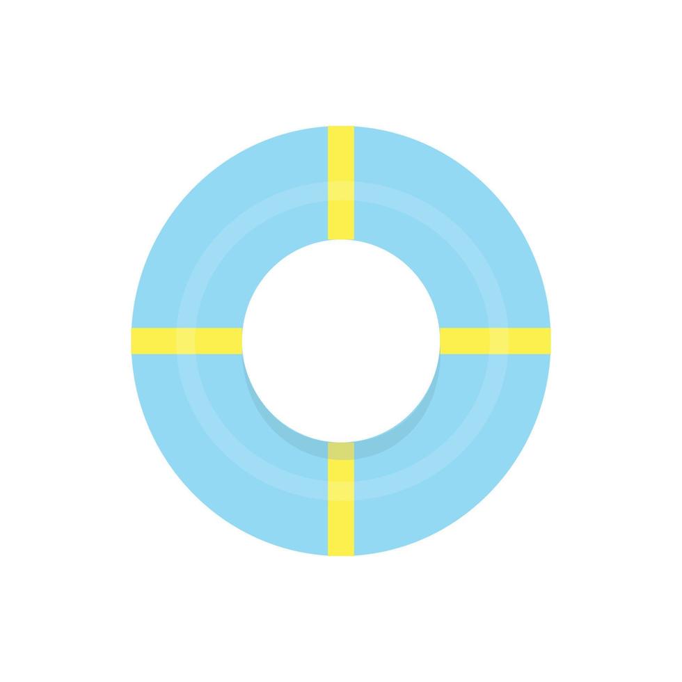 inflatable swim ring vector