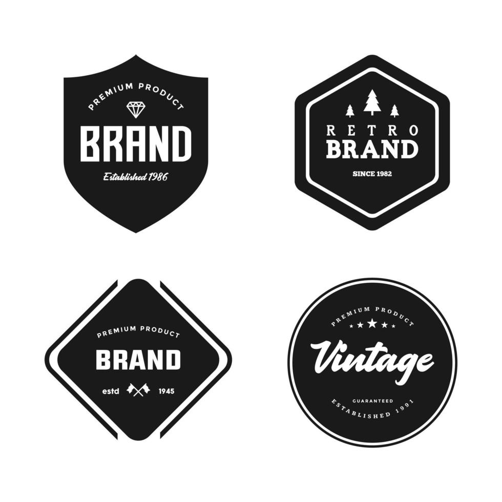 Vintage Badge Logo Template Vector