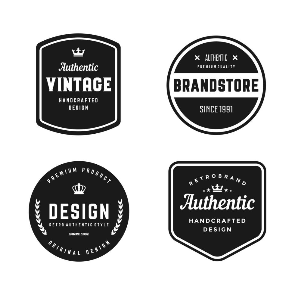 Vintage Brand Logo Template Vector