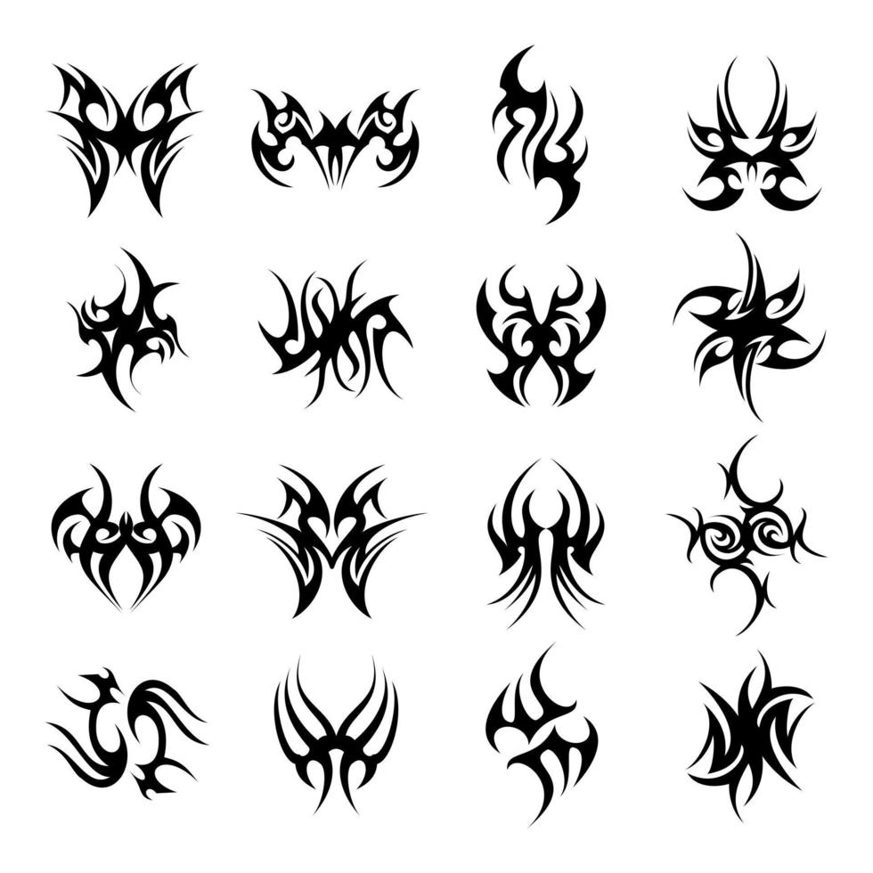 Tribal Tattoo Collection Vector