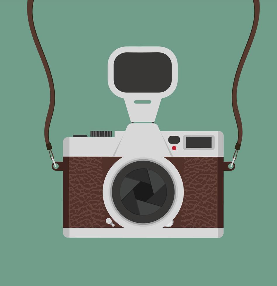 vintage camera flash professional design graphic vector