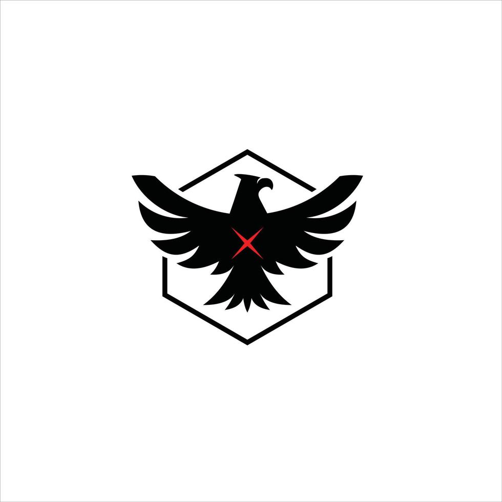 águila alas logo diseño animal vector