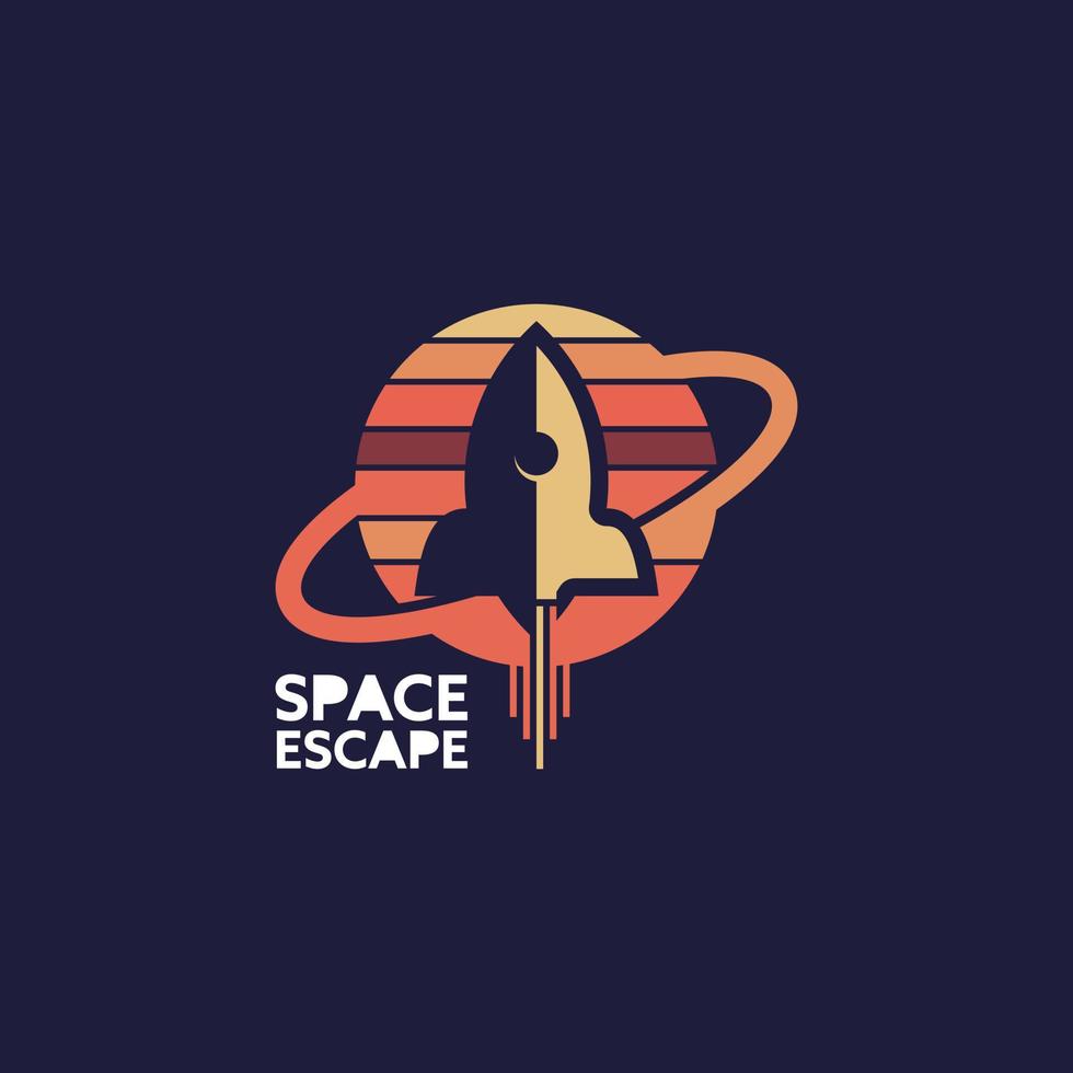 rocket simple space illustration vector