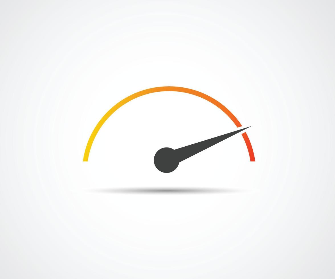 Speedometer icon, download symbol vector