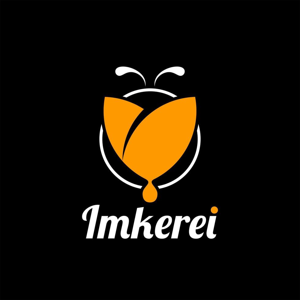 simple round modern beekeeping vector