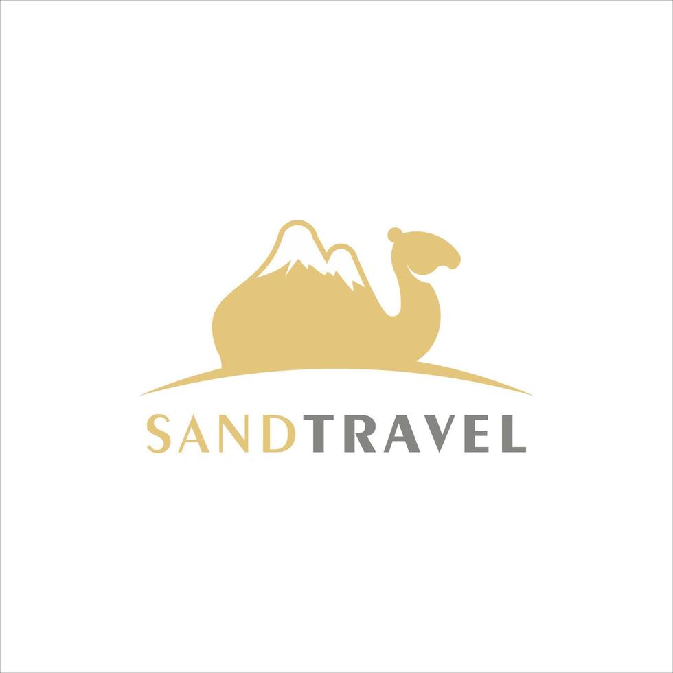 modern fun camel tourism animal mascot vector