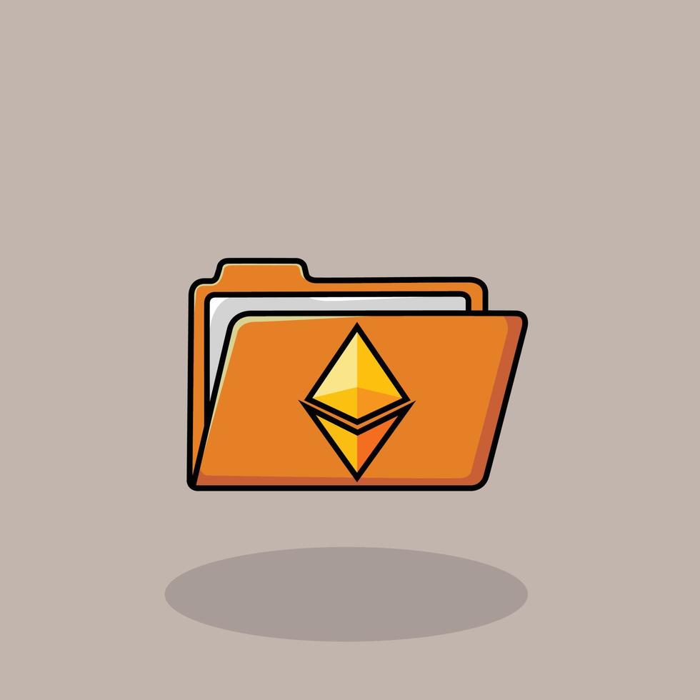 Ethereum eth crypto vector