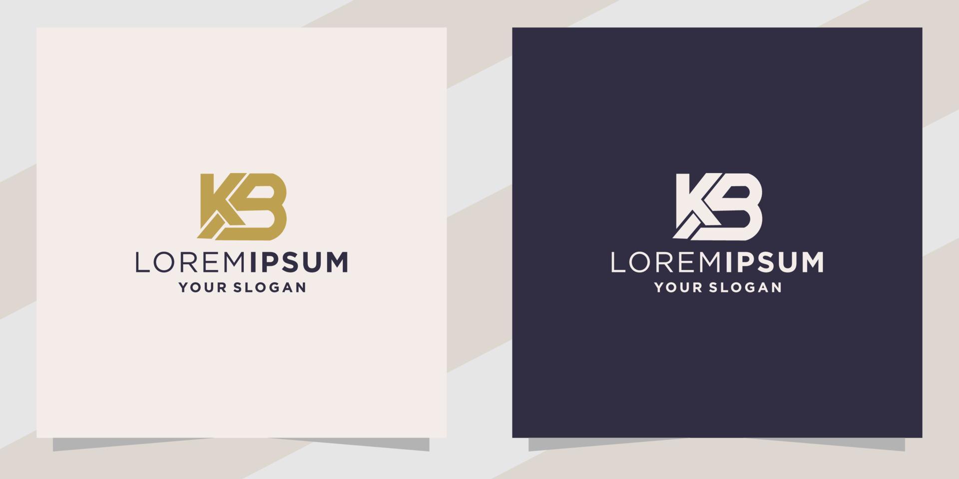 plantilla de logotipo letra kb vector