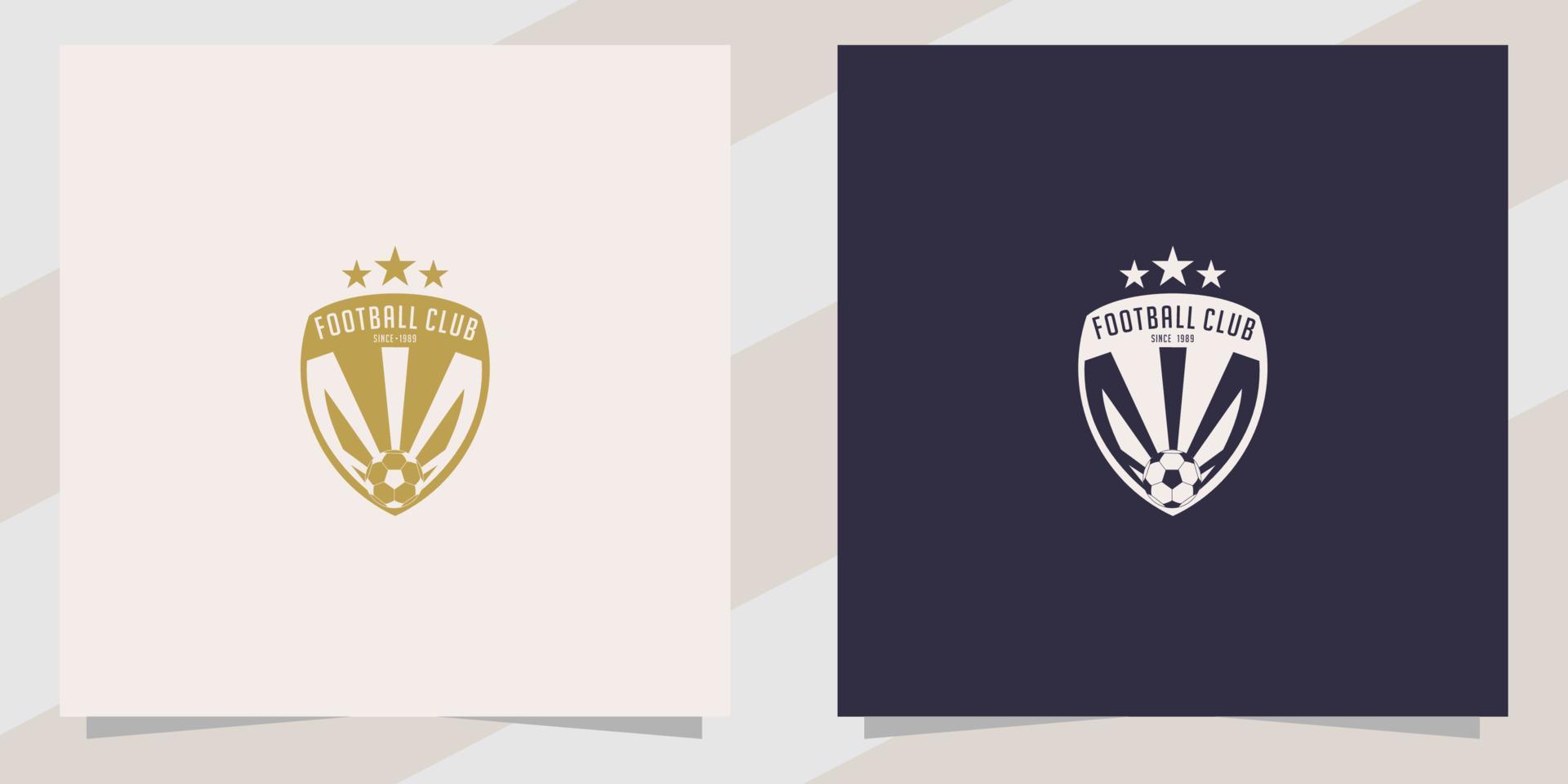 Soccer football logo design template vector