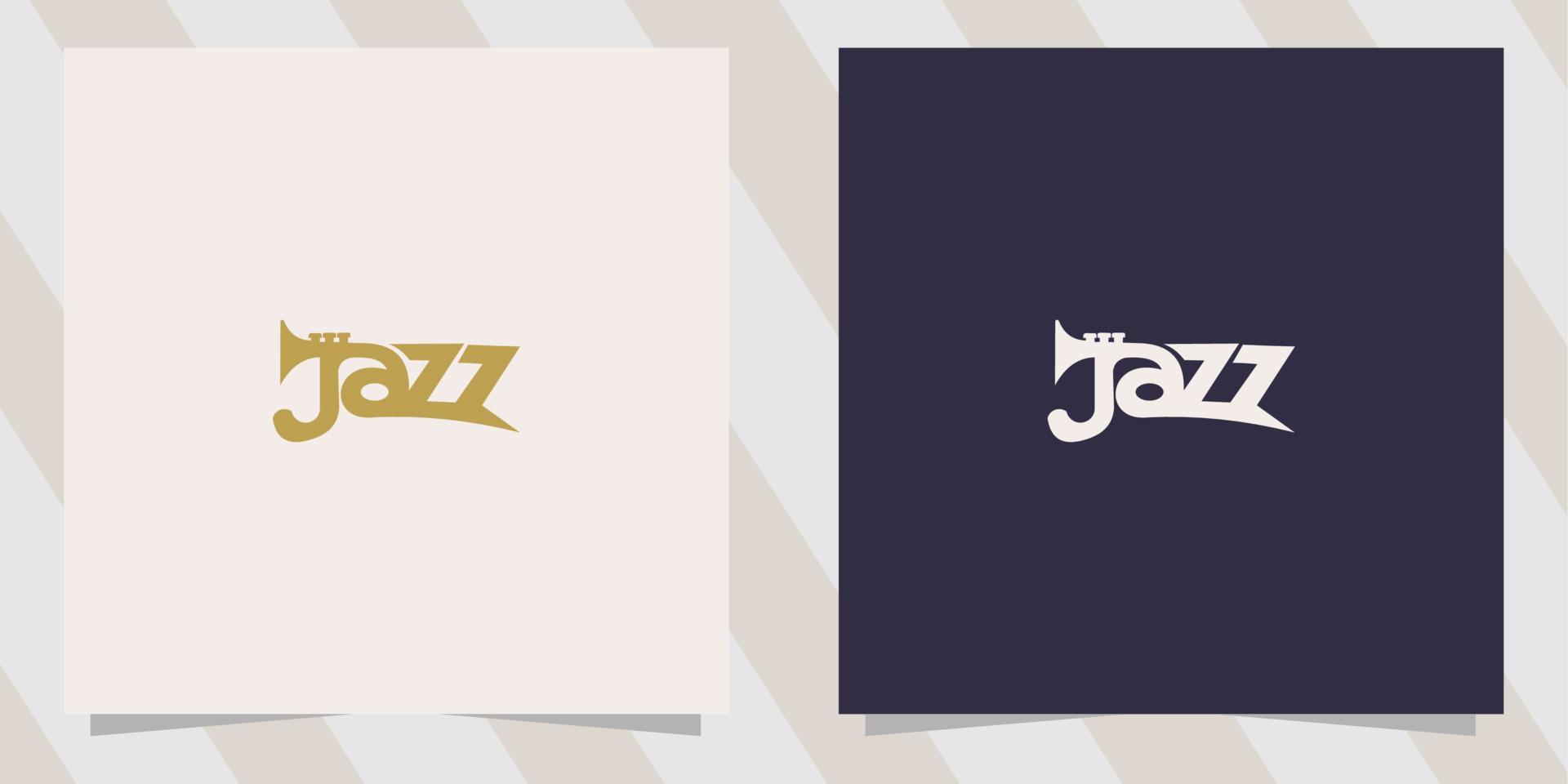 Jazz festival logo template vector