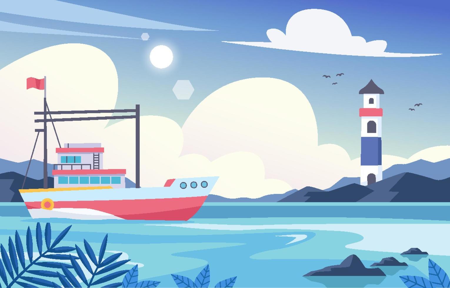 Blue Sea Background vector