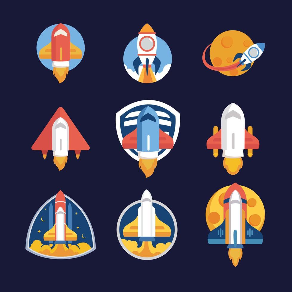 Rocket Logo Template vector