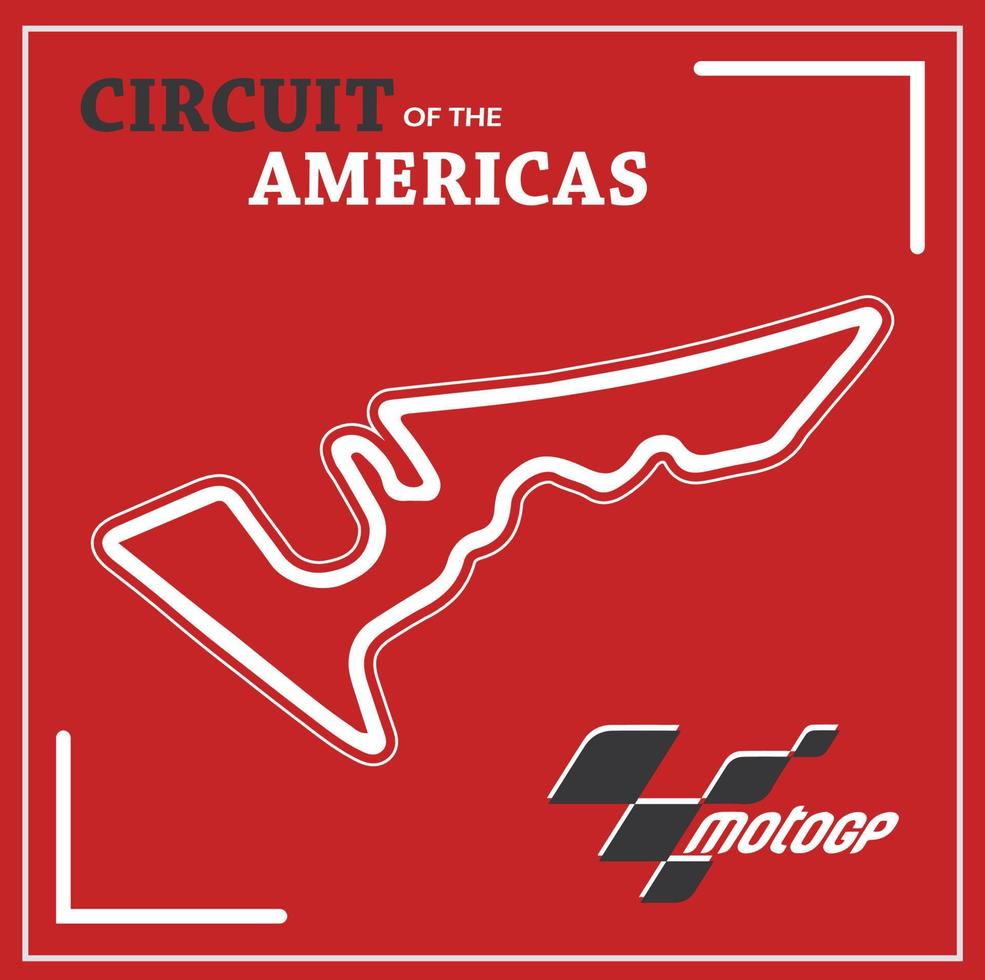 diseño del logotipo del circuito de las américas. para diversos fines con archivos vectoriales vector