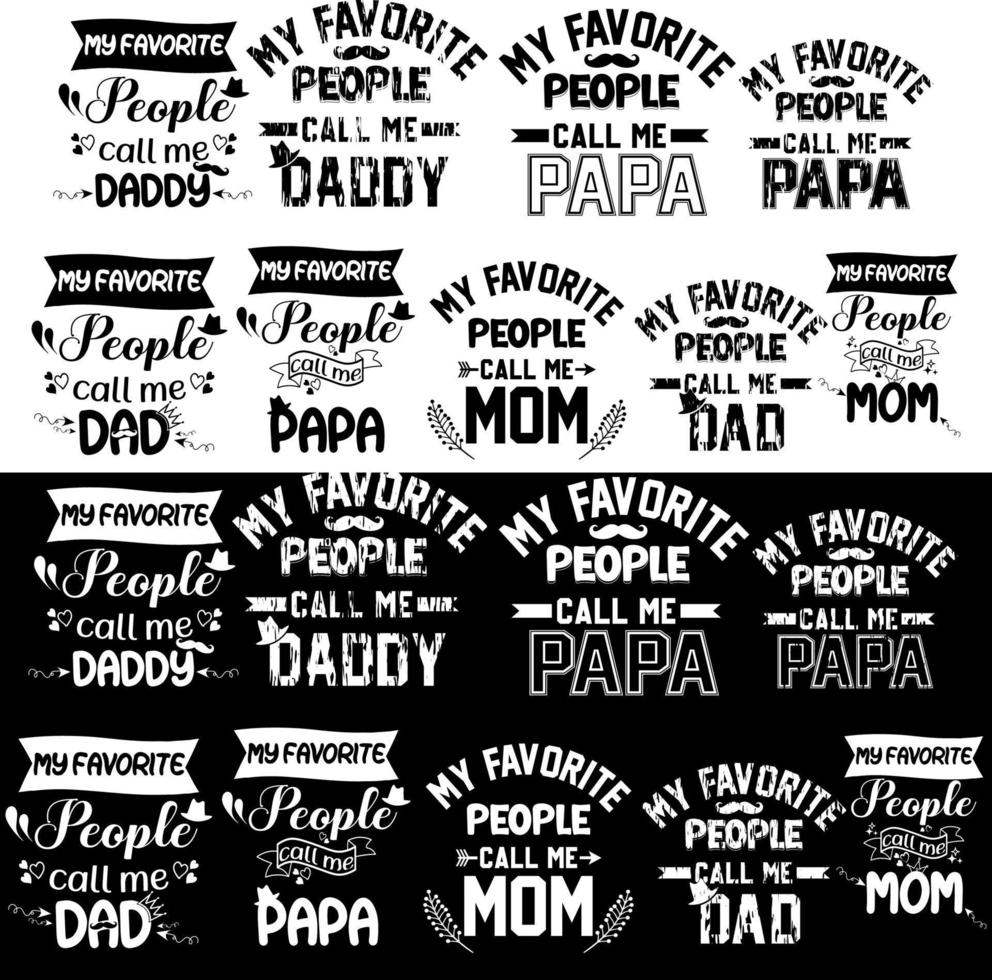 Fathers Day Bundle vector