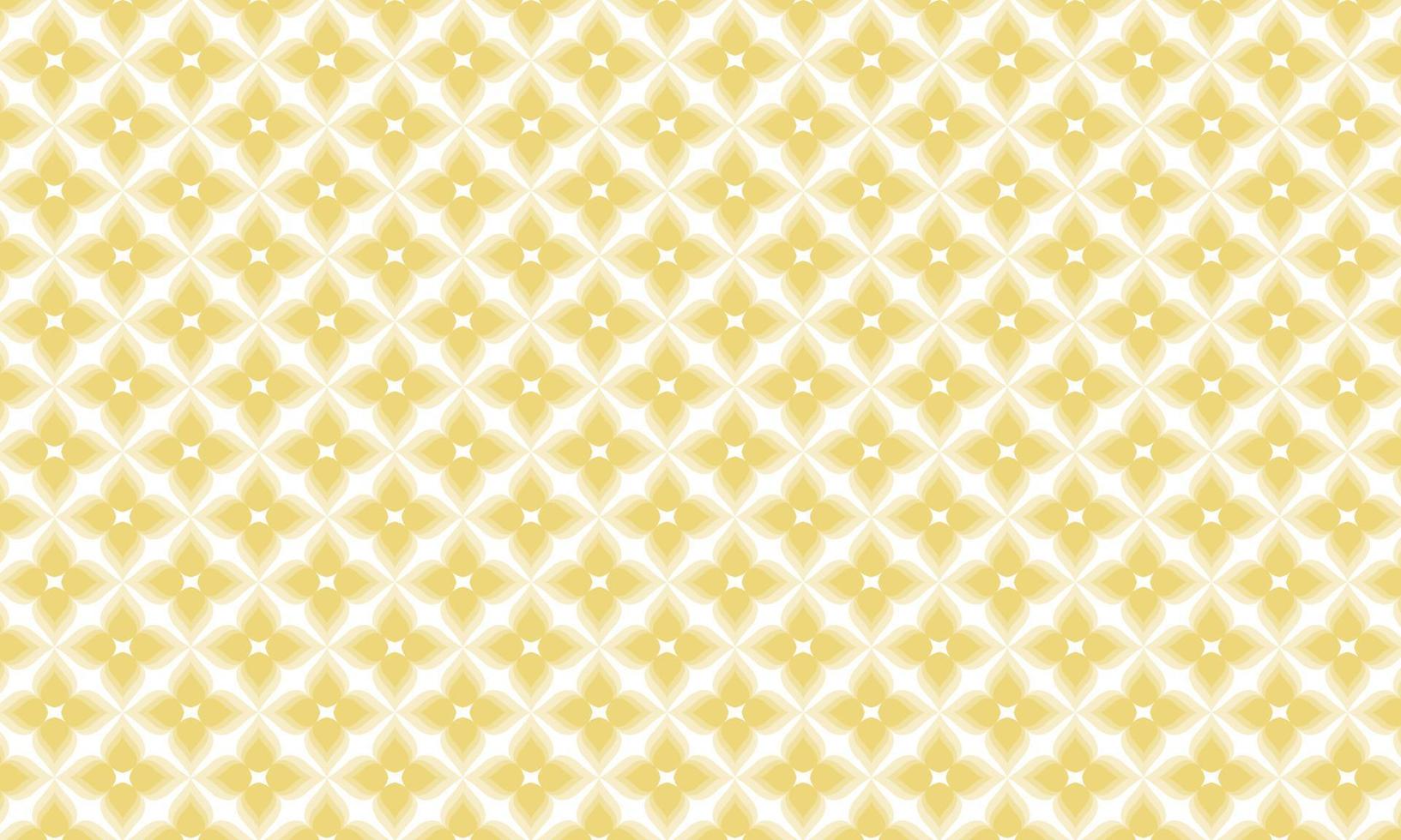 Gold flowers pattern, Yellow flower petals background vector