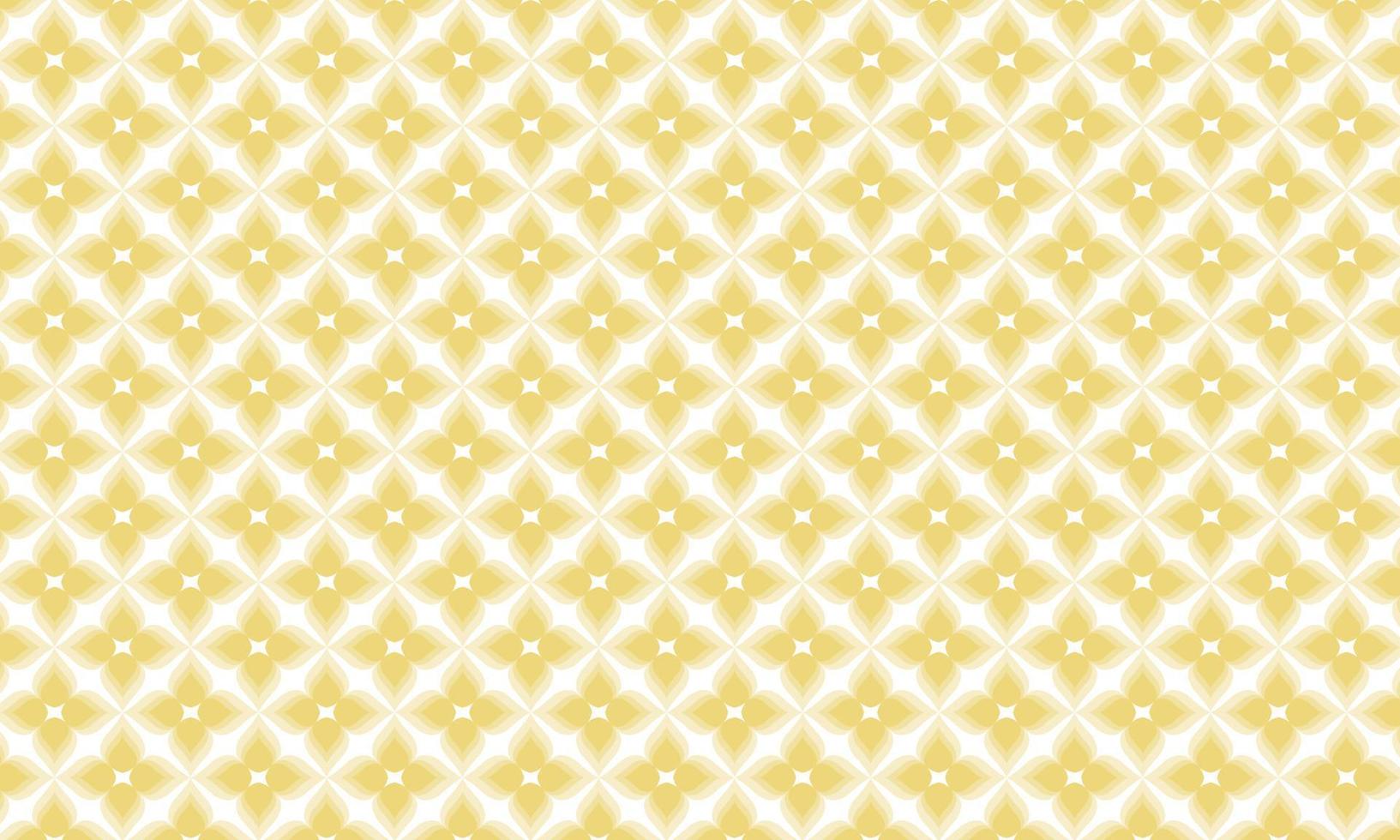 Gold flowers pattern, Yellow flower petals background vector