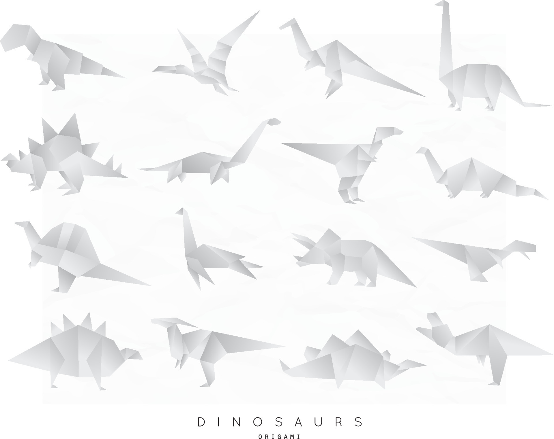 Set of dinosaurs in flat origami style tyrannosaurus, pterodactyl, barosaurus, stegosaurus, deinonychus, euoplocephalus, triceratops, jurassic, diplodocus, brachiosaurus 7526044 Vector Art at Vecteezy Set of dinosaurs in flat origami style tyrannosaurus, pterodactyl, barosaurus, stegosaurus, deinonychus, euoplocephalus, triceratops, jurassic, diplodocus, brachiosaurus 7526044 Vector Art at Vecteezy