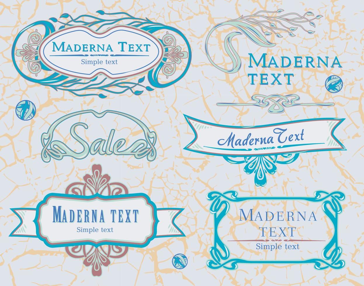vector set calligraphic design elements and decoration, Premium Quality and Satisfaction Guarantee Label collection with in retro style in grey and blue tones