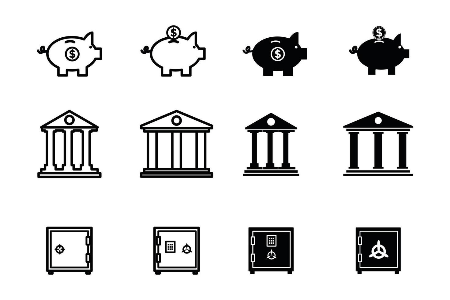 Finance icon vector logo design template