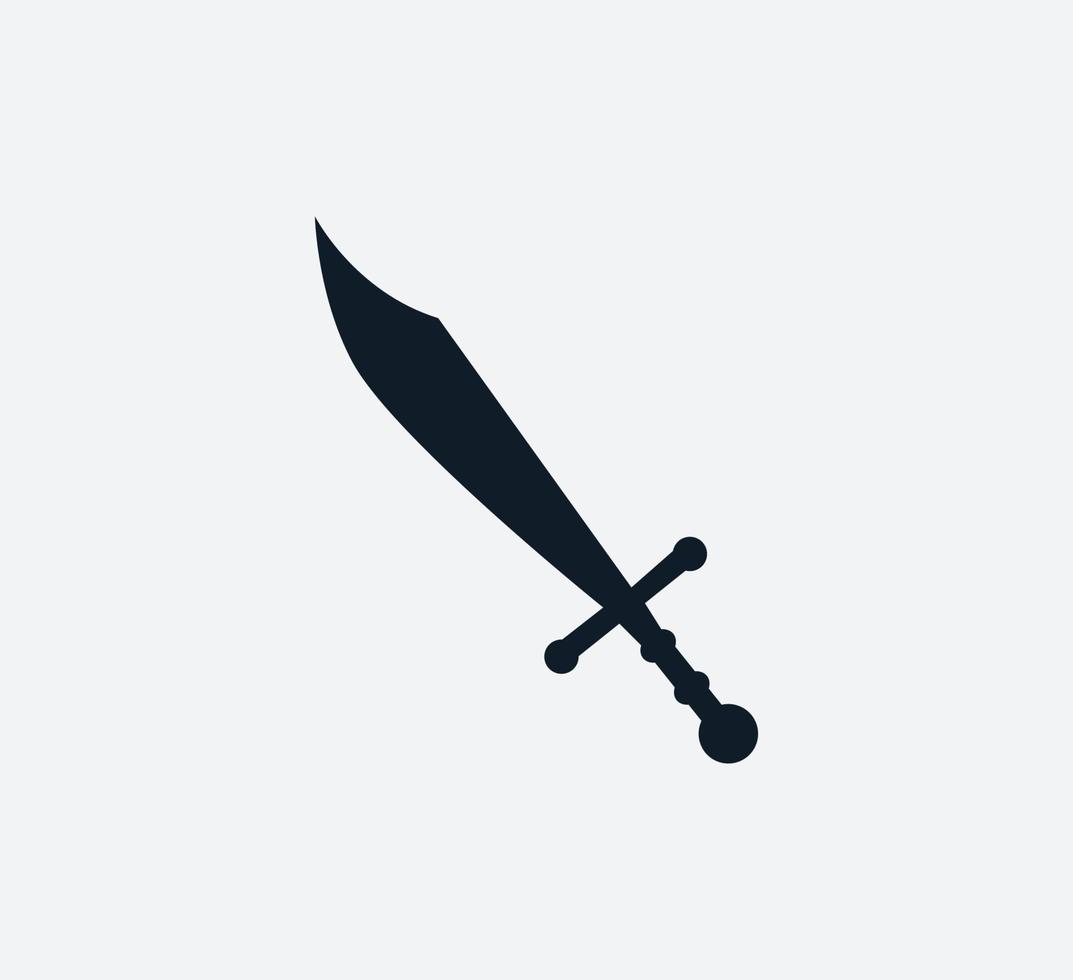 Sword icon vector logo design template