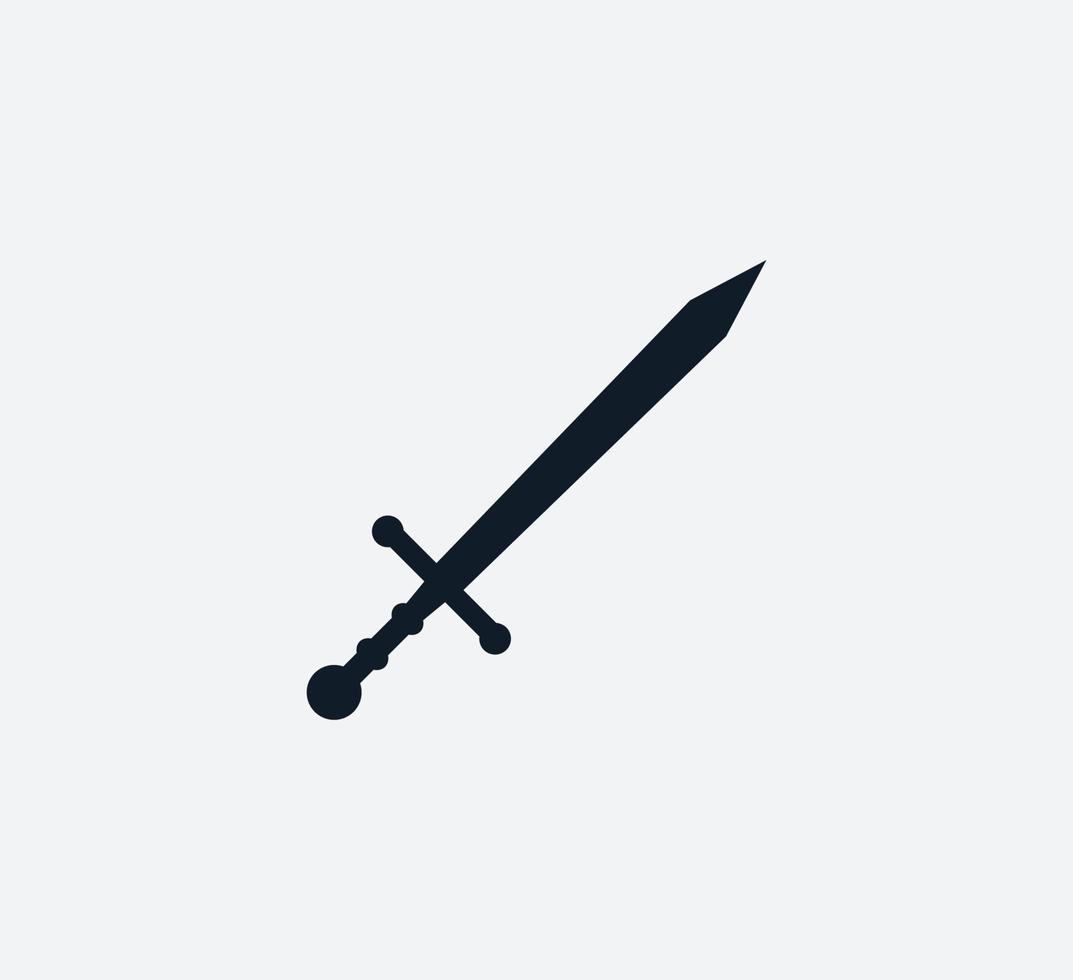Sword icon vector logo design template