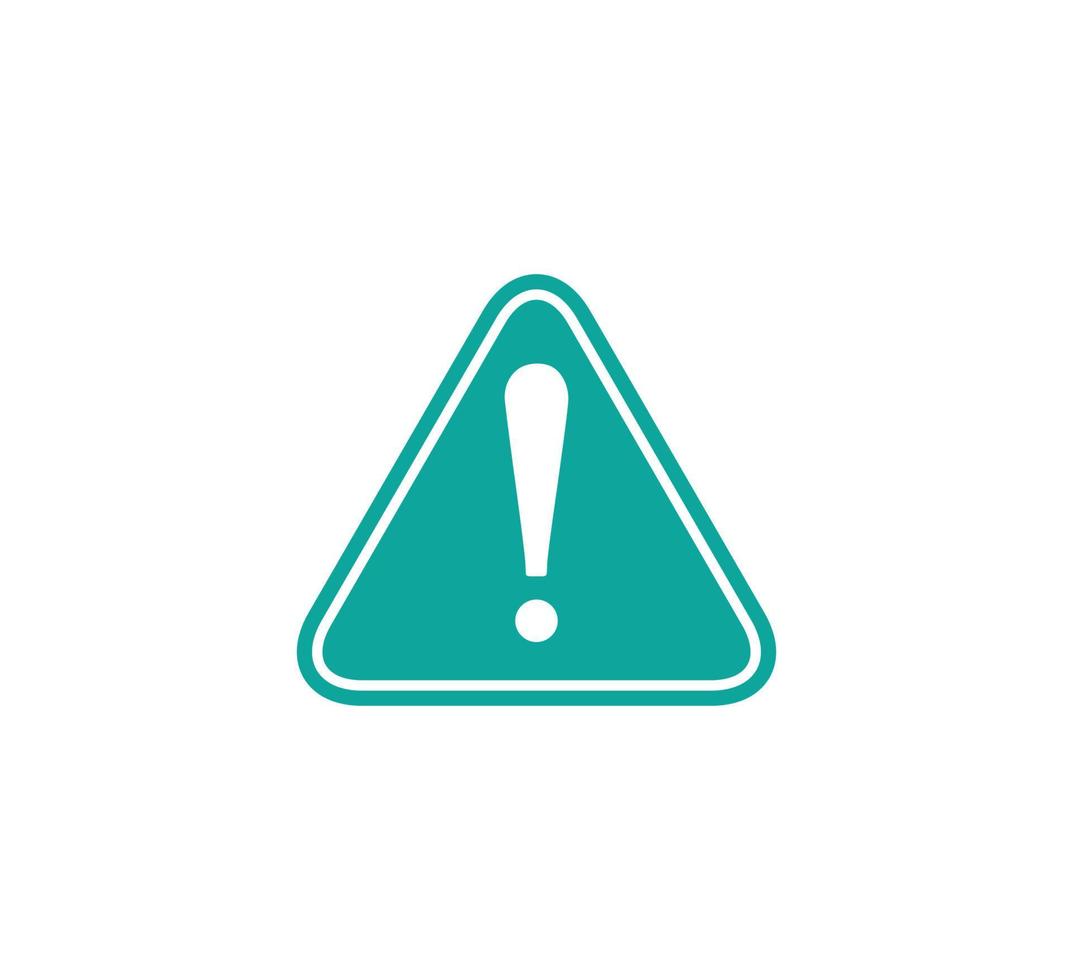 Warning attention icon vector logo template