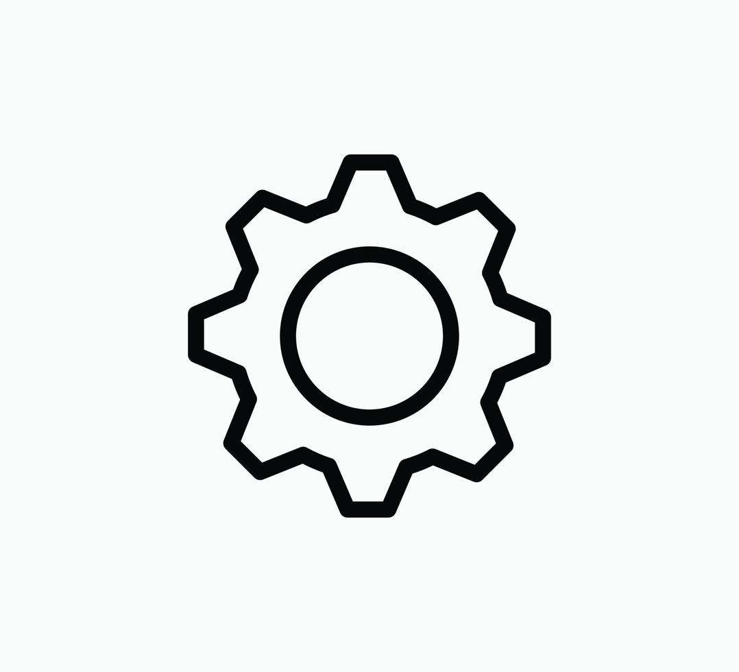 Gear icon vector logo design template