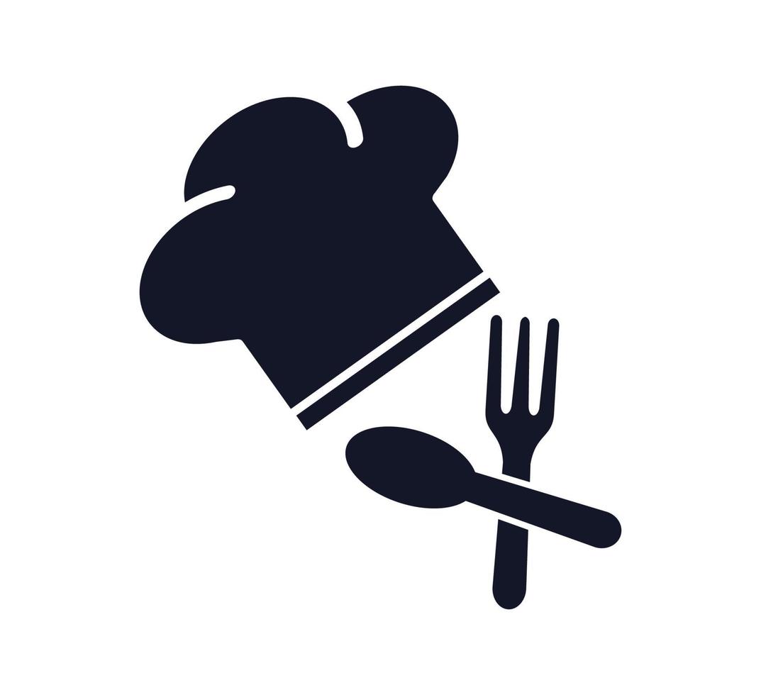 Hat chef icon vector logo design template