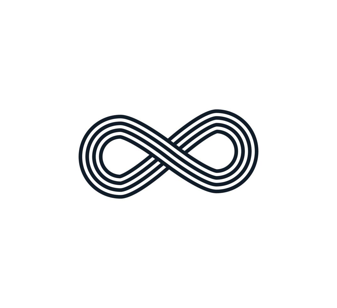 plantilla de diseño de logotipo de vector de icono de infinito