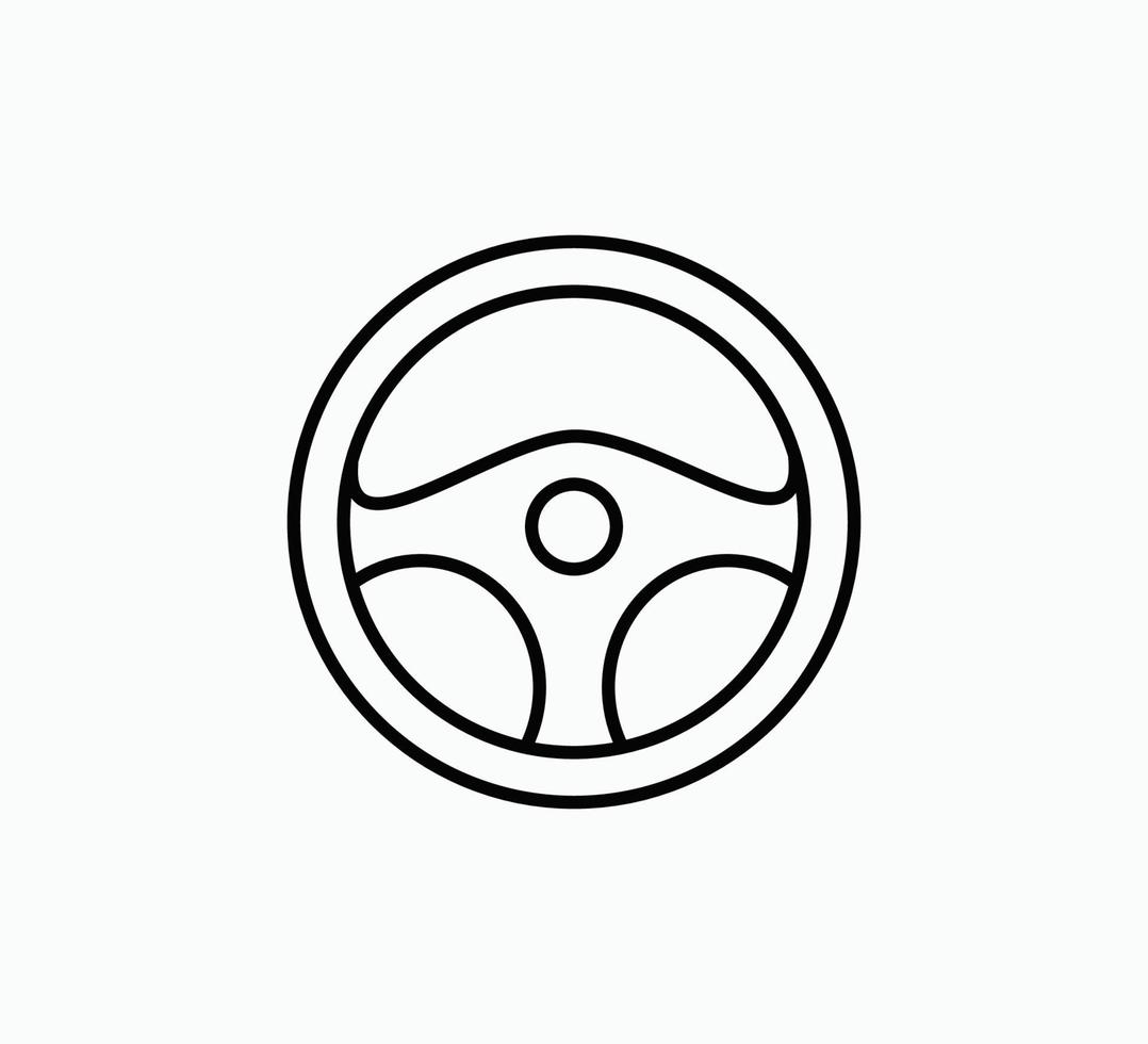 plantilla de diseño de logotipo de vector de icono de volante