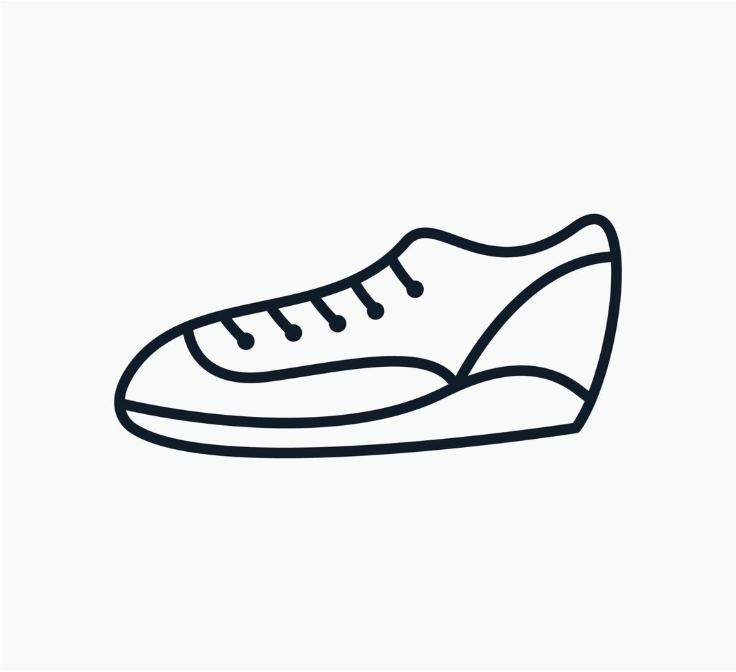 la plantilla de diseño de logotipo de vector de icono de zapatos