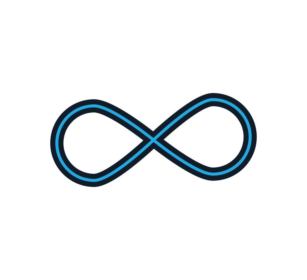 Infinity icon vector logo design template