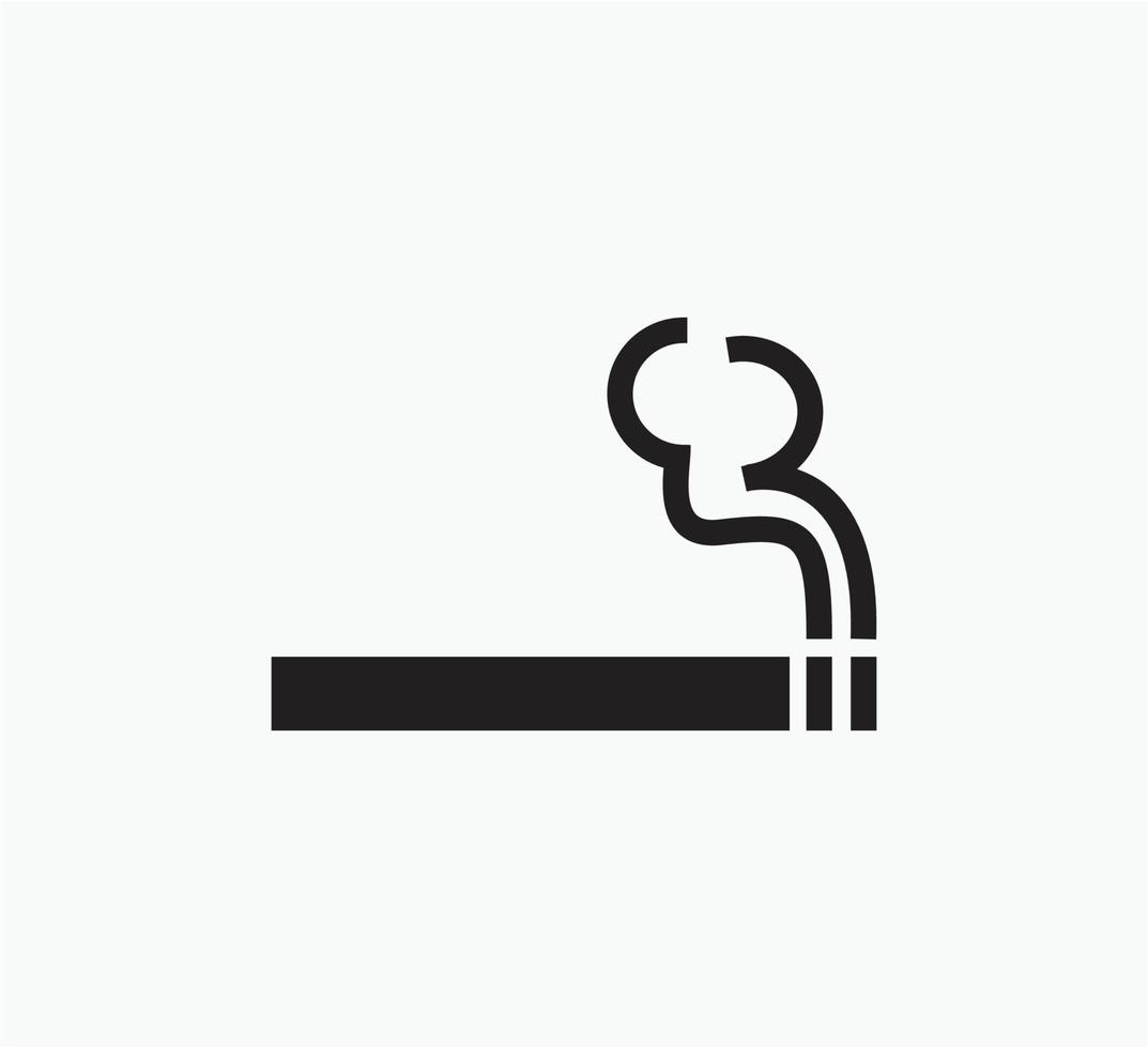 Smoke icon vector logo design template
