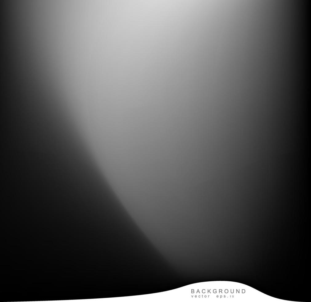 fondo de ondas de cortinas de seda negra. onda vectorial abstracta vector